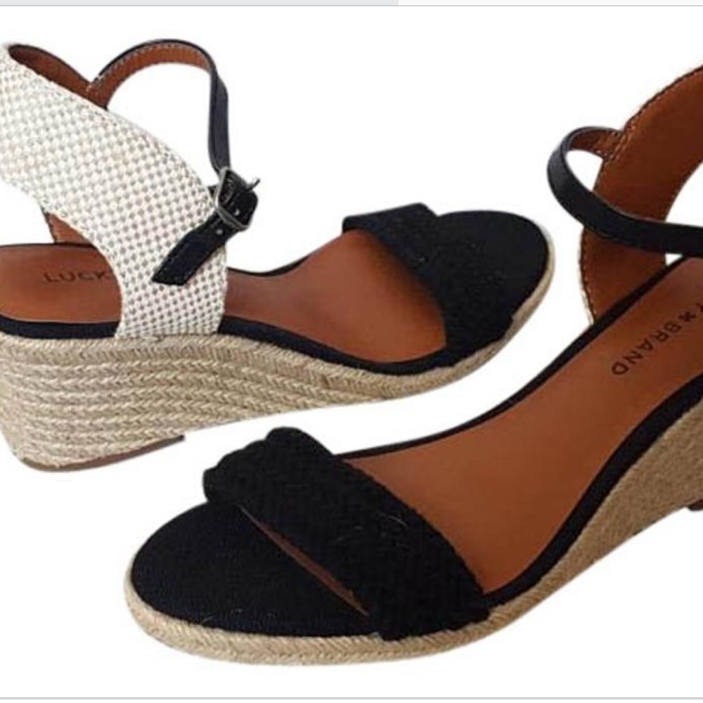 Lucky Black Wedge size 7.5